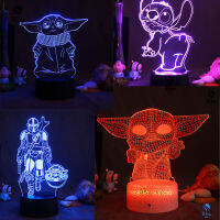 New stizi Mandalorian series Youda 3D three-dimensional night light plug-in led sleep light decoration gift light board