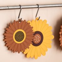 【CW】 Kawaii Sunflowers Silicone Coaster Dining Table Mats Cup Anti-Scald Non-stick Desktop Placemat