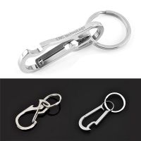 （AT） EDC Mini Outdoor แคมป์ปิ้งปีนเขา Hookkeyring กระเป๋าเป้สะพายหลัง Hang Quickdraw Carabiner Quick Release พวงกุญแจเครื่องมือกลางแจ้ง