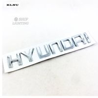 KLNU 1 X ABS Chrome HYUNDAI โลโก้ตัวอักษรรถอัตโนมัติด้านหลัง Trunk Emblem สติกเกอร์ป้ายรูปลอกสำหรับ HYUNDAI