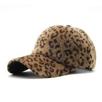 HOT★Brand New Winter Baseball Caps For Women Faux Fur Leopard Cap Lady Casual Snapback gorros Hat