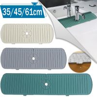 【YF】 Silicone Faucet Mat Water Ripples Kitchen Catcher Large Sink Splash Pad Countertop Protector Bathroom