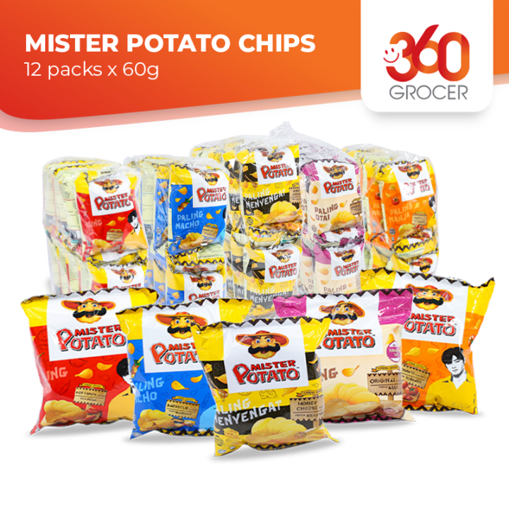 MISTER POTATO CHIPS 12 packs x 60g Lazada