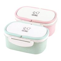 ◈ Healthy Microwave Bento Two Layer Lunch Box Picnic Food Fruit Container Storage Bento Box Child Kitchen Storage Box Lunch Box