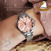 GRAND EAGLE นาฬิกาข้อมือผู้หญิง สายสแตนเลส รุ่น AE072L - Silver / GlossyPink