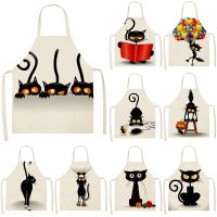 【DT】hot！ 1Pcs Pattern Sleeveless Aprons Cotton Bibs 55x68cm Household Cleaning Pinafore