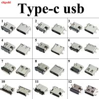 ▨◆○ 12Mode Type C 6 12 24 Pin SMT Socket Connector USB 3.1 Female SMD DIP For Huawei Samsung Lenovo PCB Design DIY High Current