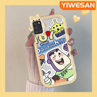 YIWESAN เคส A21s ปลอกสำหรับ Samsung น่ารัก,เคสซิลิโคนนิ่มปีบัซไลท์เคสเคสมือถือป้องกันเลนส์หลายสีกันกระแทกทนทานต่อการตกหล่นและรอยขีดข่วน