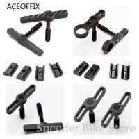 Aceofix ที่หนีบบานพับสำหรับจักรยานพับได้สำหรับ Brompton บานพับระดับ Ti น้ำหนักเบา (น็อตจำกัด) หัวเข็มขัดตัวซีแบบปลดเร็ว