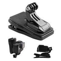 หมุน 360 องศากระเป๋าเป้สะพายหลังหมวกคลิป CLAMP + J-Hook Mount Adapter สำหรับ GoPro HERO 10 9 8 7 6 5 Xiaomi Eken Sjcam Go Pro อุปกรณ์เสริม-glsunjugdd