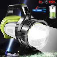 【เรือจากประเทศไทย】ไฟฉายแรงสูง ไฟฉาย 200W XPG Most Powerful Flashlight 100000LM ไฟฉายชาร์จได ไฟฉายเดินป่า ไฟกลางคืน 2 ข้าง 3 Modes USB LED Torch Searchlight