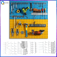 【ราคาถูก】51 ชิ้น Pegboard เบ็ด ชุบนิกเกิลแขวน เบ็ด รวมกัน ชุด สำหรับ ค้อน ประแจ คีม