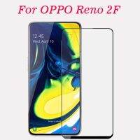 กระจกนิรภัยติดกาวทั่วทั้งแผ่น3มิติสำหรับ OPPO Reno 2F แบบคลุมจอเต็มจอกันระเบิดฟิล์มกันรอยสำหรับ CPH1989 OPPO 2ชิ้น