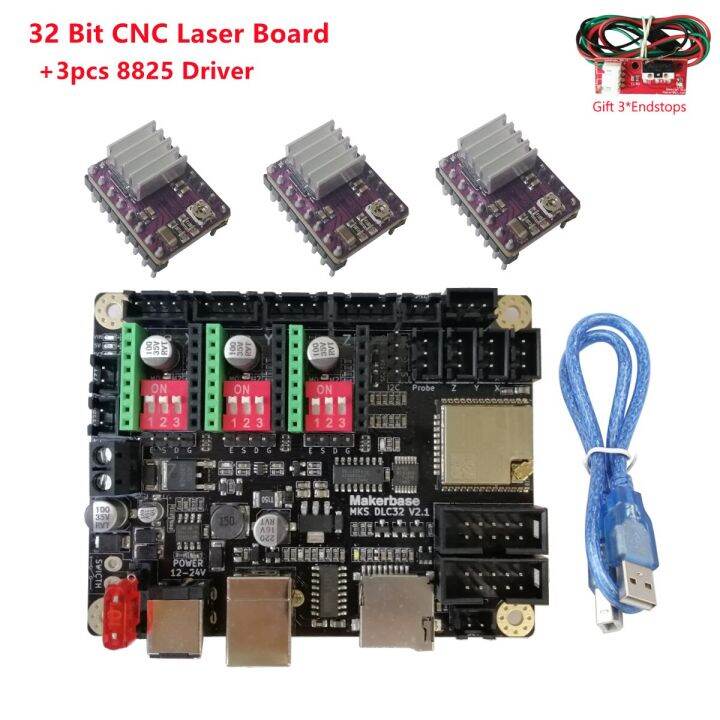 MKS DLC32 2209 CNC Shield Controller GRBL Expansion Board Support ...