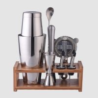 Stainless Steel Cocktail Shaker Kit Mixer Wine Martini Boston Cup Bartender Mixing Beer Drink Party Bar Tools Set 600ML/800ML