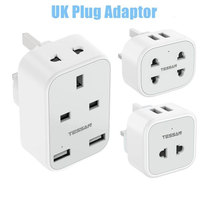 Tesan Multi Usb Plug Extension, Plug Adapter Pencukur Uk dengan Double