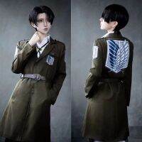 Shingek No Kyojin เครื่องแต่งกายคอสเพลย์ชายหญิงเอเลนรีไวชุดชุดปาร์ตี้ฮาโลวีนอะนิเมะโจมตีไททันกองทหารหน่วยสอดแนม