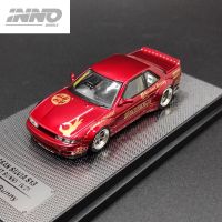 INNO 1:64 SILVIA S13 V2 Rocket Rabbit PANDEM metal red alloy car model ornaments Die-Cast Vehicles