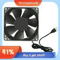 HONEYDEWD ทนทาน DC 5V อุปกรณ์สำนักงาน ส่วนประกอบคอมพิวเตอร์ USB Cooler พัดลมระบายความร้อน สำหรับเดสก์ท็อป