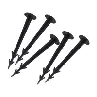 50pcs Gardening Accessories Plastic Tent Stake Membrane Pegs Fixing Anchor Peg with Barb (12cm)