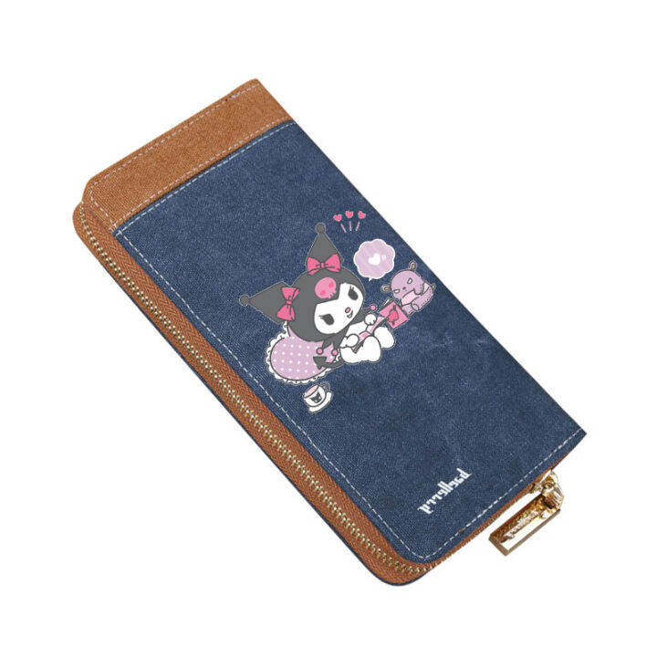 kuromi-men-short-bifold-long-zipped-wallet-cute-student-change-card-holder-girls-wallet