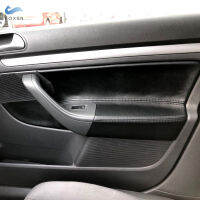 Left Hand Drive Microfiber Leather Door Panel Cover For VW Golf 5 Jetta 2005 - 2009 Car Door Armrest Panel Cover Sticker Trim