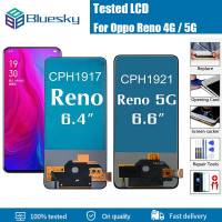 LCD TFT Bluesky สำหรับ OPPO Reno PCAM00 PCAT00 CPH1917สัมผัสหน้าจอ LCD หน้าจอดิจิตอลแทนการประกอบสำหรับ OPPO RENO 5G CPH1921 LCD