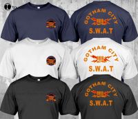 Swat Swat Police Department Gotham City Custom Tshirt Double Side Men Tees Clothing Retro T Gildan