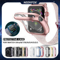 เคสสำหรับ Apple Watch ตัวป้องกัน TPU NEEKFOX 8/7 /Se/ 6/5/4/3/2/1แบบใสสำหรับ IWatch ขนาด38มม. 42มม. 40มม. 44มม. 41มม. 45มม. อุปกรณ์เสริมสำหรับนาฬิกาอัจฉริยะ