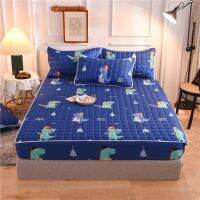 Soft Luxury Large Quilted Mattress Cover Fully Thicken Jacquard Fabric Cartoon Printed Mattress Protector Pad for Bed home decor