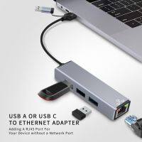 Driver-Free USB 3.0 USB 3.1 Type-c Adapter Jaringan USB-C Ethernet 100Mbps Adapter untuk Macbook Laptop USB HUB RJ45 Adaptor Kabel