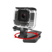 คลิปหนีบยึดหมวกเป้หมุนได้360องศาสำหรับ Gopro Hero 10 9 8 7สีดำเหมาะสำหรับ Xiaomi Yi 4K SJCAM Eken H9r Go Pro Essory