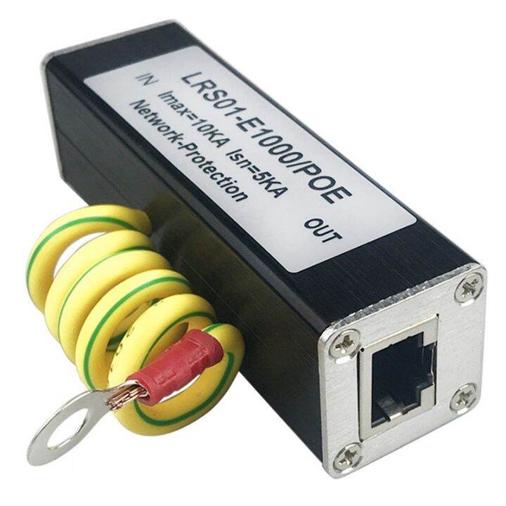 100-1000m-poe-ip-camera-network-poe-switch-rj45-amp-poe-surge-protector-protection-device-arrester-spd-1000m