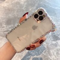 Funda Coque for Iphone 13 11 12 Pro Max Case for Iphone X XS MAX XR 7 8 Plus SE Phone Case Bling Rhinestone Diamond Soft Cover