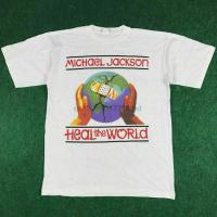 Rare Vintage Heal The World 1997 Michael Jackson World Tour Shirt Reprint Gildan