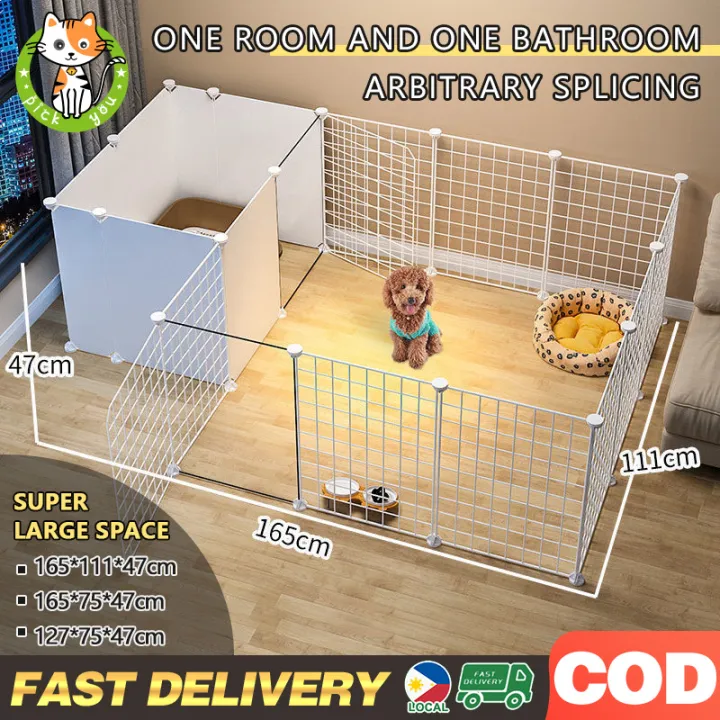 Dog Fence Pet Cage Small Dog Fence Household Indoor Teddy Kennel with