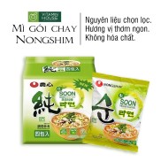 lốc 5 Gói Mì CHAY Hàn Quốc Soon Veggie Nongshim 112g gói