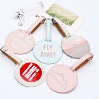 【cw】 Luggage Tag Leather Suitcase Id Address Holder Baggage Boarding Label ！