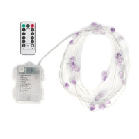 Amethyst Light String 3 M 30ไฟ Amethyst Lamp String Bright Light สำหรับ Patios