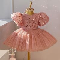 ZZOOI Christmas Baby Girls Party Dress Tutu Tulle Infant Christening Gowns Childrens Princess Dresses For Girls Toddler Evening Dress