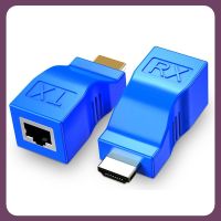 4K HDMI รองรับ Extender RJ45 30M ผ่าน CAT5e Cat6สาย LAN เครือข่ายอีเธอร์เน็ตสำหรับ PS3 PC DVD เป็นจอทีวี Projector