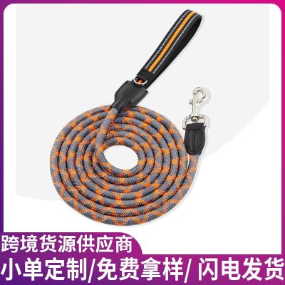 ✣ Pet Leash Factory สายจูงสุนัขหนังสะท้อนแสงไนล่อนการประมวลผลการจัดหาที่กำหนดเองการจัดส่งที่มั่นคงตรงเวลา