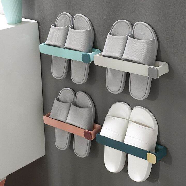 bathroom-slipper-storage-rack-non-perforated-wall-mounted-shoe-rack-multi-layer-space-saving-storage-toilet-hook-bathroom-counter-storage