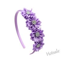 【hot sale】❒♨ C05 Baby Girls Floral Headband Kids Fashion Rhinestone Hair Band Accessories