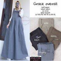 Priskila Cell Grace Overalls WD (ไม่มีด้านใน) วัสดุผ้าฝ้าย Paris Coveralls ผู้หญิง Jumpsuit Casual เสื้อผ้า Modern Dress Hijab ล่าสุด Modern Work Overalls วัยรุ่น Kekinian Frog เสื้อเสื้อ Waterway Muslimah ตลก Jumpsuit Overalls Cool ใหม่ล่าสุด