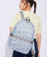 Lesportsac 2023 แบรนด์ร่วมการ์ตูนกระเป๋าเป้สะพายหลังกระเป๋าเป้สะพายหลัง3504ใส่รถเข็นได้