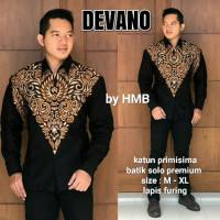 Devano Hmb Long Batik Shirt Fashion Batik Men Uniform Batik Solo Batik Work Office