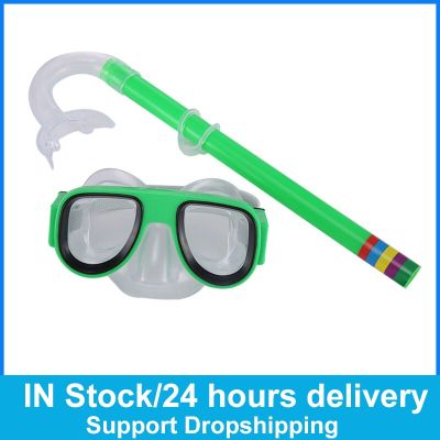 Swimming Goggles Children Snorkeling Gear Kids Diving Mask Set Junior Kids Swim Goggles Anti-fog UV Protection Snorkel Set Goggles
