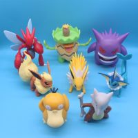 TOMY Pokemon WCT MC Figure Pikachu Toy Hand-Made Model Ornaments Vaporeon Jolteon Gonbe Action Figure Model Toys