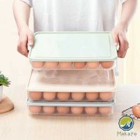 Makayo กล่องเก็บไข่ ที่เก็บไข่ กันกระแทก  เก็บได้24ฟอง (คละสี) egg storage box มีสินค้าพร้อมส่ง